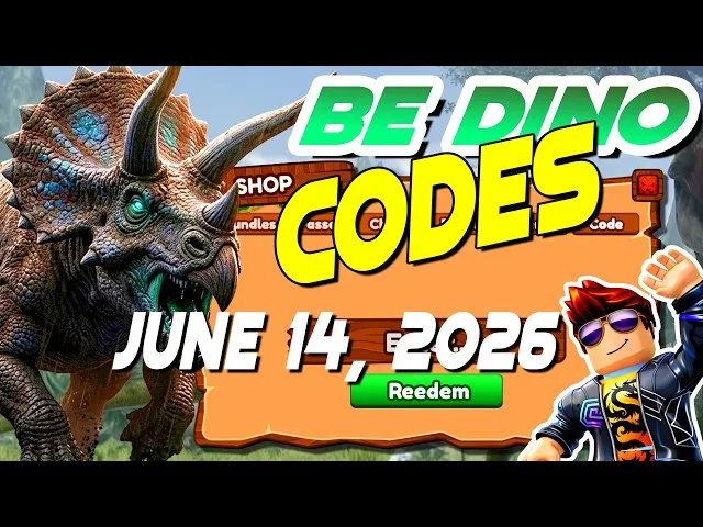 Be Dino アップデートコード — ゲームアップデートでリリースされた全コード